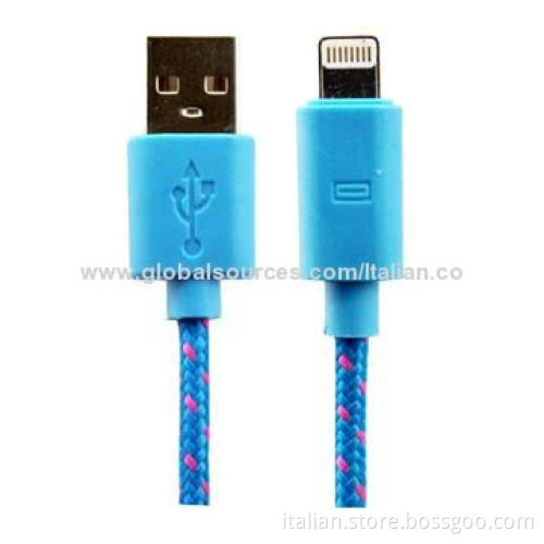 Braid USB Cable for iPhone 5, Supports iOS 8 with Original Design